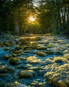 Blanco River at Sunset