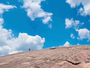 Hiking Up Enchanted Rock