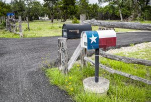 Hill Country Roadside Mailbox