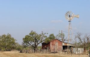 Barn and Windmill