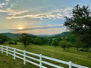Ranch Life at Sunset