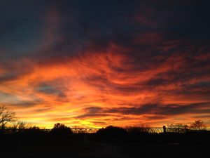 Sunset on the South Llano