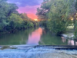 Colorful Sunset on the Guadalupe