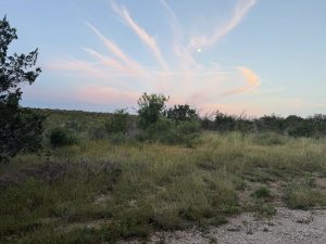 Hill country sunset near Hamilton Creek